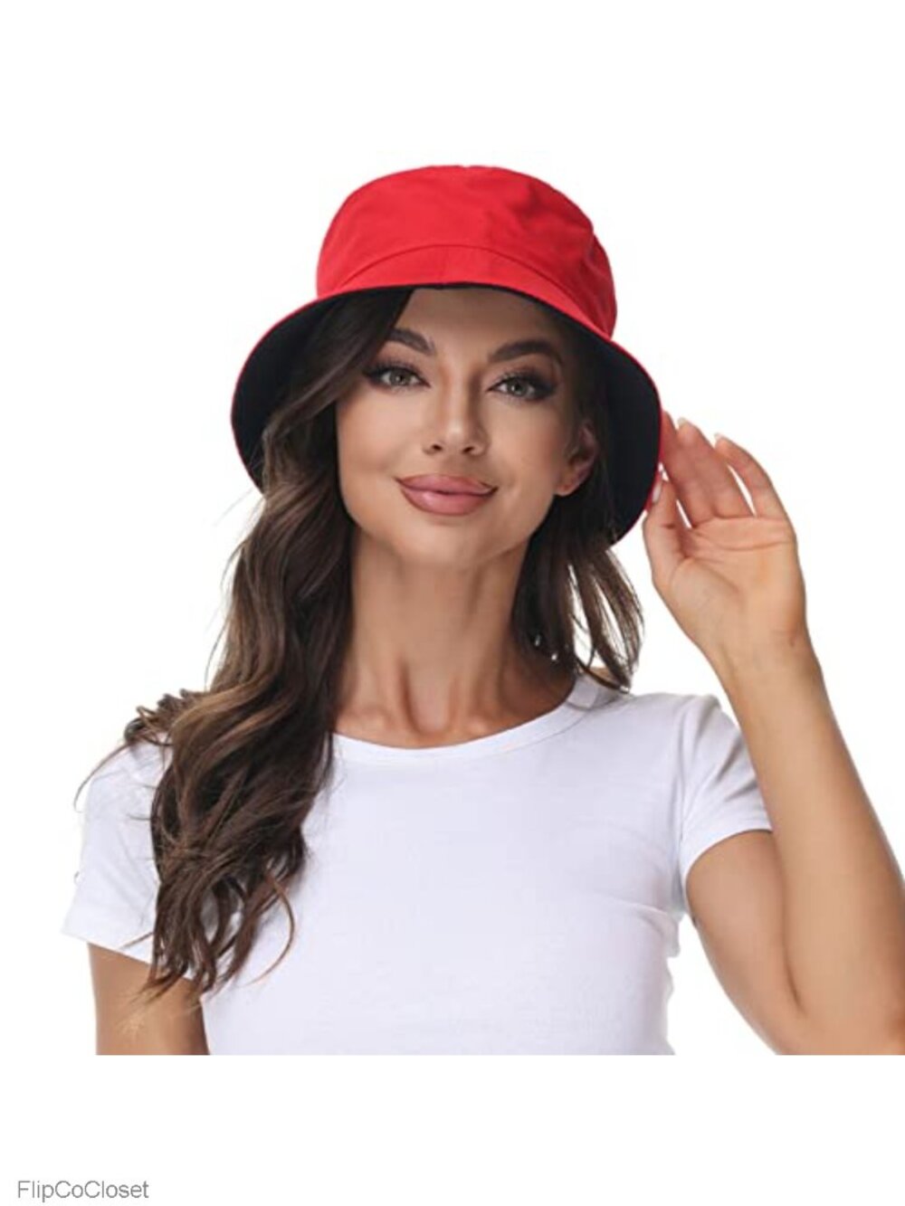 Reversible Cotton Bucket Hat Women One Size Packable UV Protection Summer Sun